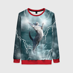 Женский свитшот Грозовой кошак