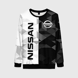 Свитшот женский NISSAN, цвет: 3D-черный