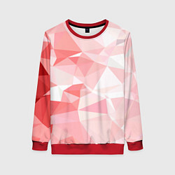 Свитшот женский Pink abstraction, цвет: 3D-красный
