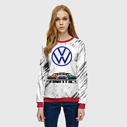 Свитшот женский Volkswagen, цвет: 3D-красный — фото 2