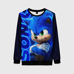 Свитшот женский SONIC, цвет: 3D-черный