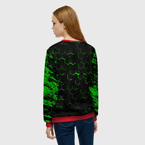 Женский свитшот MINECRAFT / 3D-Красный – фото 4