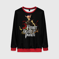 Свитшот женский Five Finger Death Punch, цвет: 3D-красный