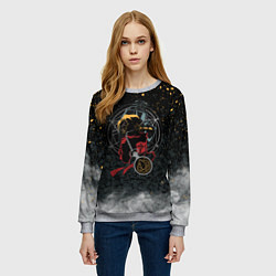 Свитшот женский Стальной алхимик, цвет: 3D-меланж — фото 2