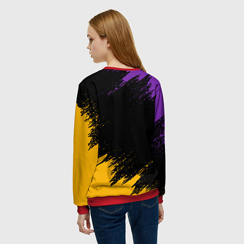 Женский свитшот LA LAKERS KOBE BRYANT / 3D-Красный – фото 4