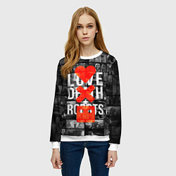 Свитшот женский LOVE DEATH ROBOTS LDR, цвет: 3D-белый — фото 2