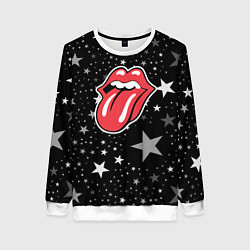 Свитшот женский Rolling stones star, цвет: 3D-белый