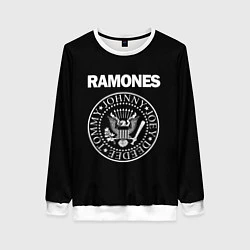 Свитшот женский RAMONES, цвет: 3D-белый