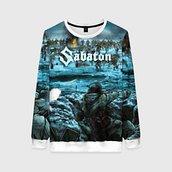 Свитшот женский Sabaton, цвет: 3D-белый