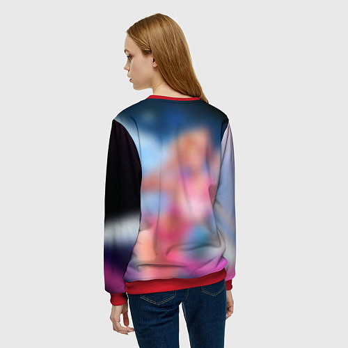 Женский свитшот HI / 3D-Красный – фото 4