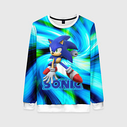 Свитшот женский Sonic, цвет: 3D-белый
