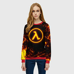 Свитшот женский HALF-LIFE 3, цвет: 3D-красный — фото 2