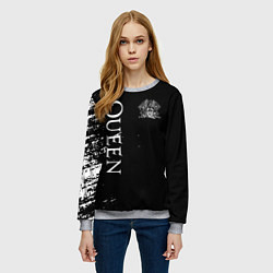 Свитшот женский QUEEN, цвет: 3D-меланж — фото 2