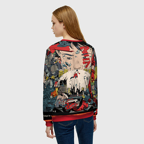 Женский свитшот AKIRA / 3D-Красный – фото 4