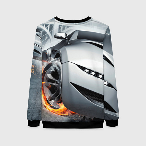 Женский свитшот Lamborghini / 3D-Черный – фото 2