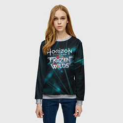 Свитшот женский Horizon Zero Dawn, цвет: 3D-меланж — фото 2
