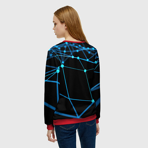 Женский свитшот Detroit:Become Human / 3D-Красный – фото 4