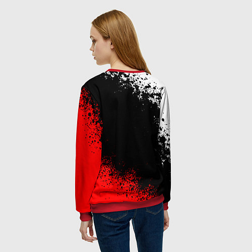 Женский свитшот MASS EFFECT N7 / 3D-Красный – фото 4