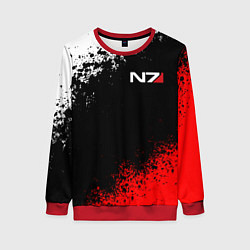 Свитшот женский MASS EFFECT N7, цвет: 3D-красный