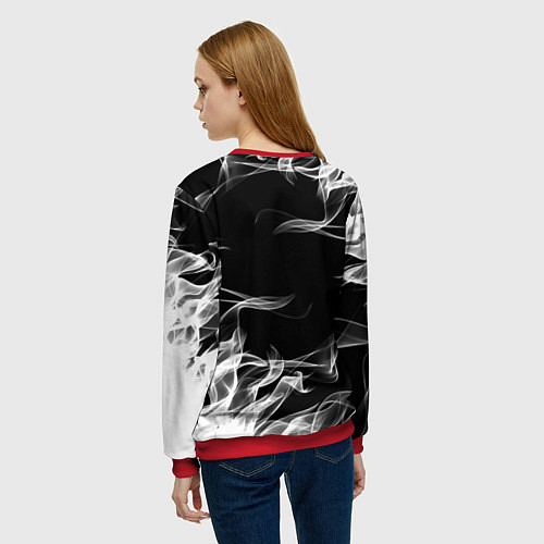 Женский свитшот ВЕДЬМАК / 3D-Красный – фото 4