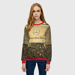 Свитшот женский MERCEDES GOLD, цвет: 3D-красный — фото 2