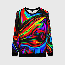 Свитшот женский ABSTRACT, цвет: 3D-черный