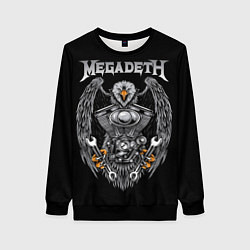 Свитшот женский Megadeth, цвет: 3D-черный