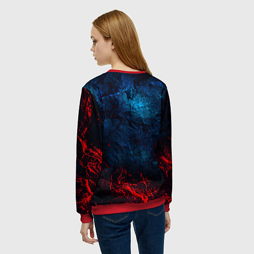 Женский свитшот Five Nights At Freddys / 3D-Красный – фото 4