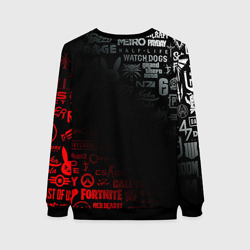 Женский свитшот RUST / 3D-Черный – фото 2