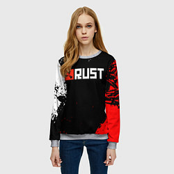 Свитшот женский RUST, цвет: 3D-меланж — фото 2