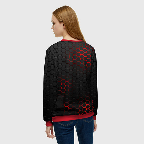 Женский свитшот RUST / 3D-Красный – фото 4