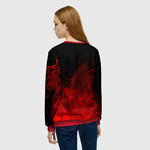 Женский свитшот RUST / 3D-Красный – фото 4