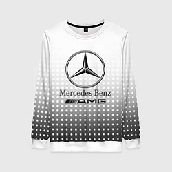 Свитшот женский Mercedes-Benz, цвет: 3D-белый