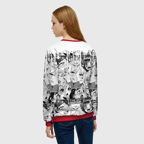 Женский свитшот AHEGAO / 3D-Красный – фото 4