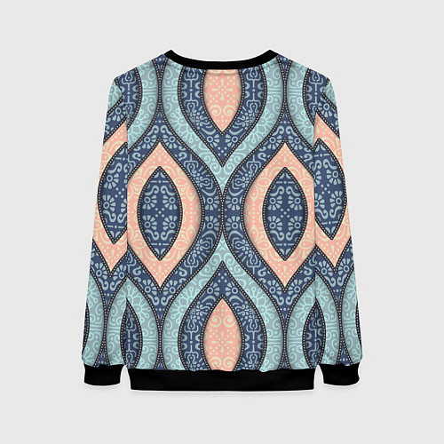 Женский свитшот Восточный орнамент / 3D-Черный – фото 2