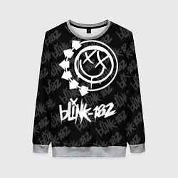 Свитшот женский Blink-182 4, цвет: 3D-меланж