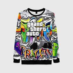 Свитшот женский GTA, цвет: 3D-черный