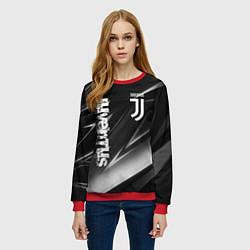 Свитшот женский JUVENTUS, цвет: 3D-красный — фото 2