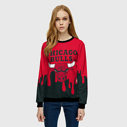 Свитшот женский Chicago Bulls, цвет: 3D-черный — фото 2