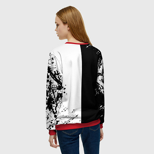 Женский свитшот Добро и зло, Payton Moormeier / 3D-Красный – фото 4