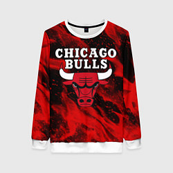 Свитшот женский CHICAGO BULLS, цвет: 3D-белый