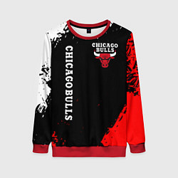 Свитшот женский CHICAGO BULLS, цвет: 3D-красный