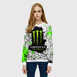 Свитшот женский MONSTER ENERGY Z, цвет: 3D-белый — фото 2