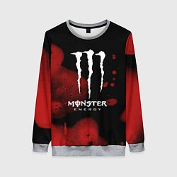 Свитшот женский MONSTER ENERGY, цвет: 3D-меланж