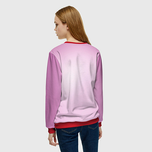 Женский свитшот DARLING IN THE FRANXX / 3D-Красный – фото 4