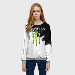 Свитшот женский MONSTER ENERGY, цвет: 3D-меланж — фото 2