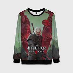Свитшот женский The Witcher 5-летие, цвет: 3D-черный