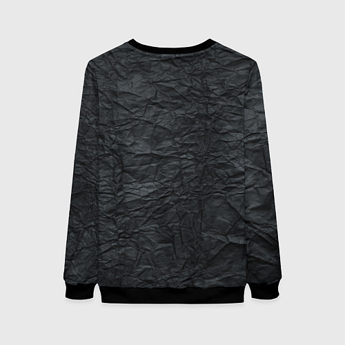 Женский свитшот Черная Бумага / 3D-Черный – фото 2