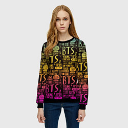 Свитшот женский BTS, цвет: 3D-черный — фото 2