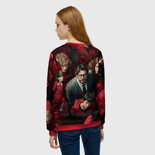 Женский свитшот La Casa de Papel Z / 3D-Красный – фото 4